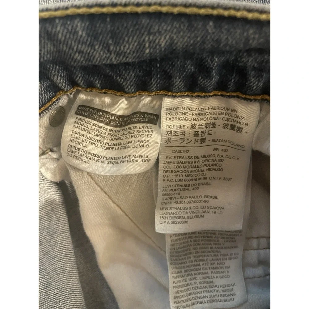 Levis 550 Jeans Mens Blue 33x32 (2003) Y2K Vintage Light Wash Distressed Relaxed